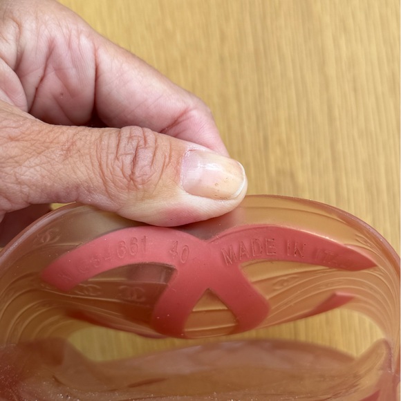 Chanel Jelly Slide Sandals – Pink / Rose – Size 40 - Picture 7 of 9